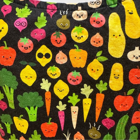 Retrolicious | Fruits and Veggies Vintage Inspired Fit & Flare Dress | Large - Picture 5 of 14